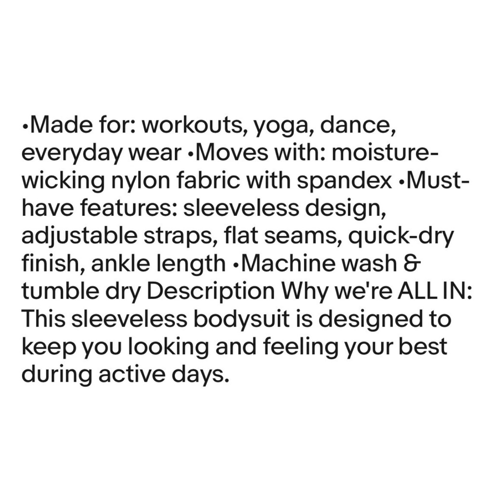 All In Motion Everyday Soft Active Bodysuit Unitard Open Back Green | NWT! - Picture 4 of 14